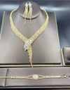 Silver Color Rhinestone Crystal Bridal Jewelry Sets
