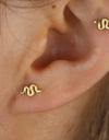 Stainless Steel Gold Color Stud Earrings