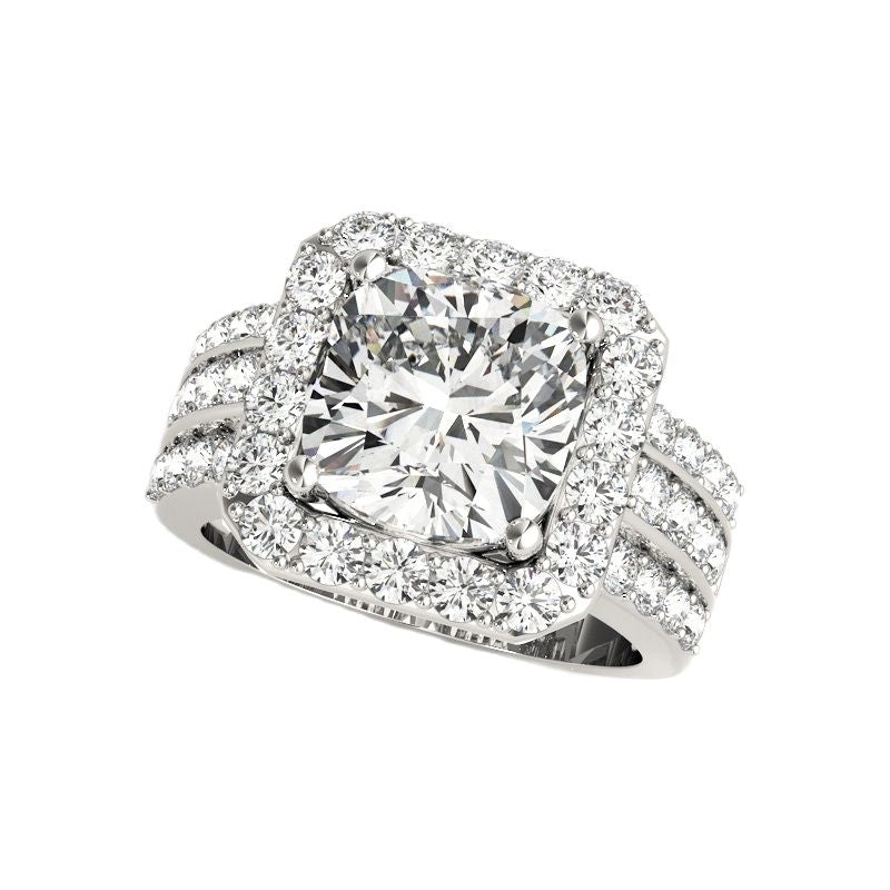 Luxury Round Cut 3 Carat 925 Sterling Silver Ring