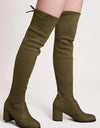 Over The Knee Women Mid Heel Thigh High Boot
