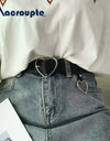 PU Leather Heart Belt