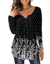 Round Neck Button tunic blouse