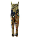 Sleeveless Wide Leg Printed Romper Jumpsuit