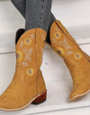 Autumn and Winter Embroidery Western Cowboy Boots