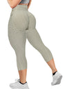 3/4 Textured Yoga Pants
