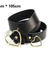 PU Leather Heart Belt
