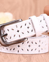Genuine Leather Pin Buckle Strap