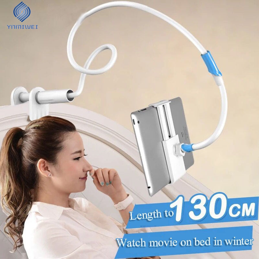 Universal Long Arm Tablet Holder for iPad Pro Air Mini Galaxy Tab Xiaomi Lenovo 4-11inch Mount Tablet Phone Holder