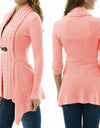 Loose Cardigan Sweater With Belt