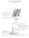 Universal Long Arm Tablet Holder for iPad Pro Air Mini Galaxy Tab Xiaomi Lenovo 4-11inch Mount Tablet Phone Holder