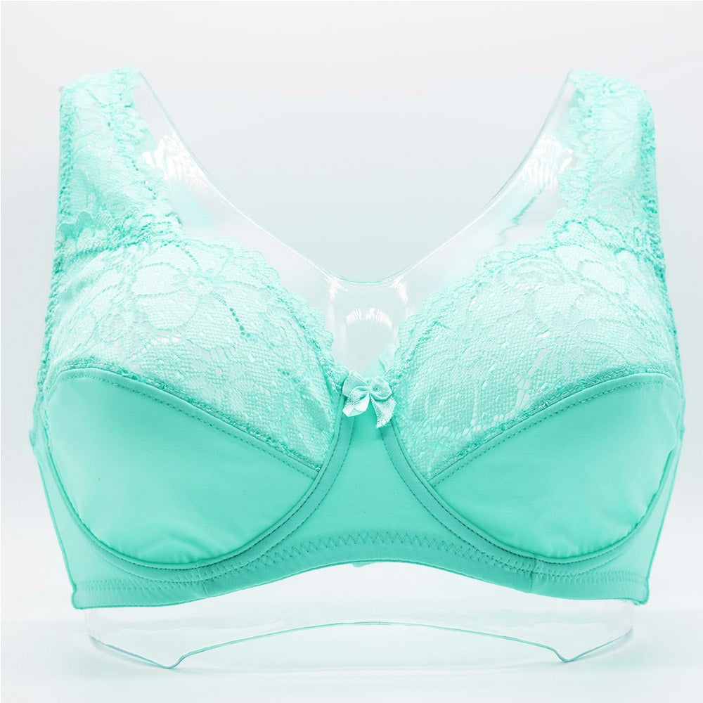 Floral Unlined Lace Embroidery Bras