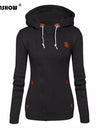 Long Sleeve Zip Up Fleece Hooded Sweatshirts