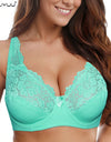 Floral Unlined Lace Embroidery Bras