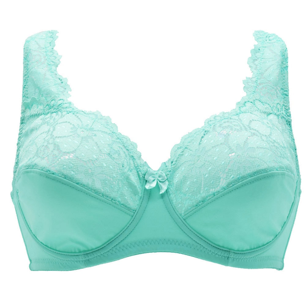 Floral Unlined Lace Embroidery Bras