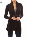 Loose Cardigan Sweater With Belt
