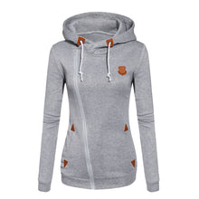 Cargar imagen en el visor de la galería, Long Sleeve Zip Up Fleece Hooded Sweatshirts
