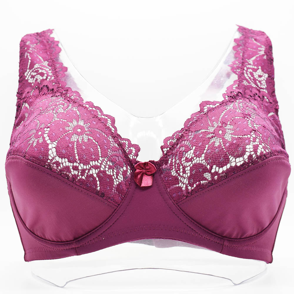 Floral Unlined Lace Embroidery Bras