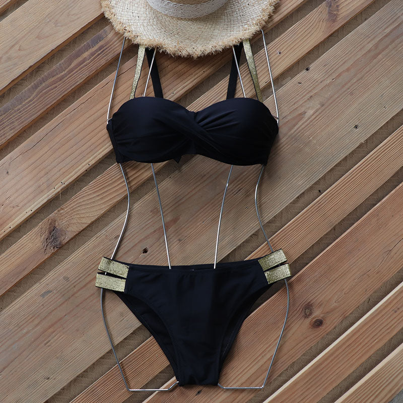 Push Up Bikini Strap Bathing Suit