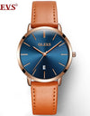 Casual Leather Quartz Women's Wristwatches
