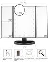 Adjustable LED Touch Screen Makeup Folding Mirror