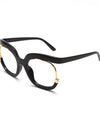Oversized Fashion Retro Round Anti Blue Light Glasses