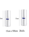 2 Rolls /Lot Kitchen Food Vacuum Bag Storage Bags for Vacuum Sealer