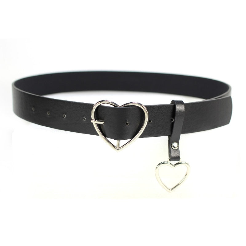 PU Leather Heart Belt