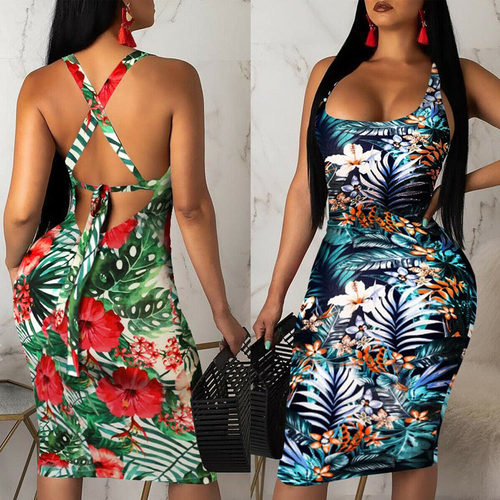 Casual Sleeveless Sexy Sling Loose Sundress
