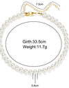 Elegant White Imitation Pearl Choker Necklace