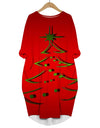 Long Sleeve 3D Print Christmas Dress
