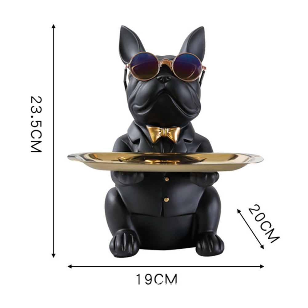 Nordic French Bulldog Sculpture Dog Statue