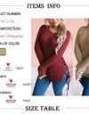Thick Knitted O Neck Solid Split Cross Bandage Sweater Oullover