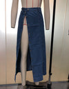 High Waist High Slit Denim Skirt