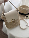Cross body Shoulder Straw Bag