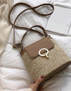 Cross body Shoulder Straw Bag