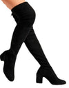 Over The Knee Women Mid Heel Thigh High Boot