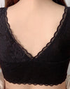 Push Up Lace Floral Front Closure Padded Bra
