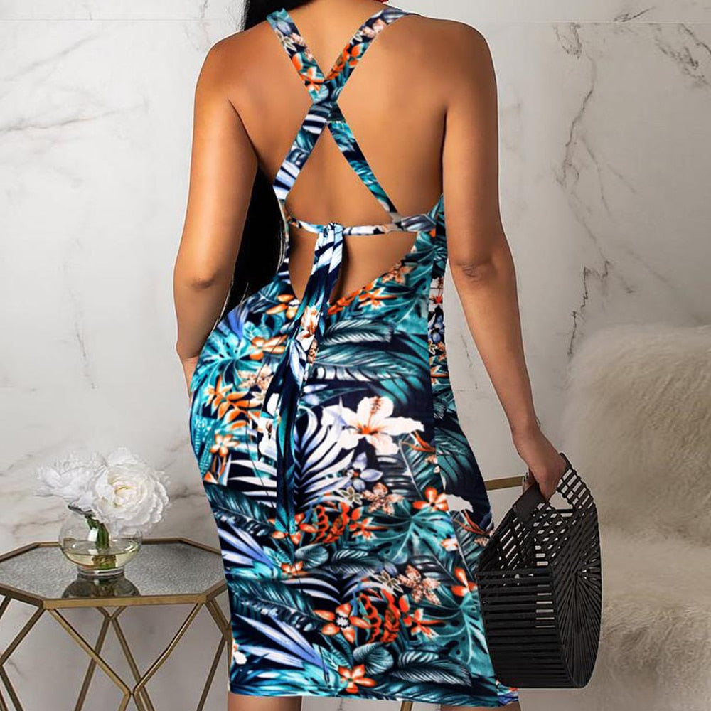 Casual Sleeveless Sexy Sling Loose Sundress