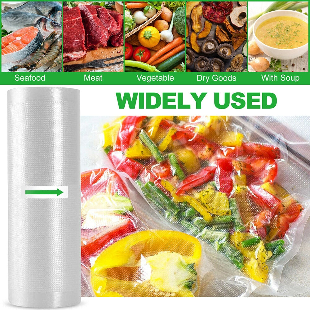 2 Rolls /Lot Kitchen Food Vacuum Bag Storage Bags for Vacuum Sealer