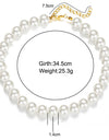 Elegant White Imitation Pearl Choker Necklace