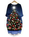 Long Sleeve 3D Print Christmas Dress