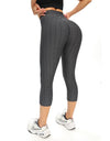 3/4 Textured Yoga Pants