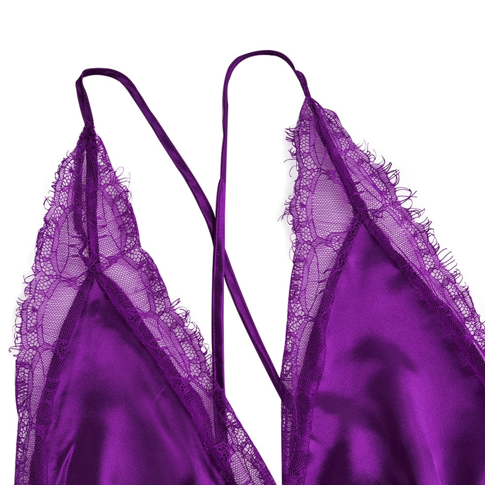 High Quality V-Neck Plus Size Sexy Lingerie Nightwear L-8XL
