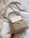 Cross body Shoulder Straw Bag