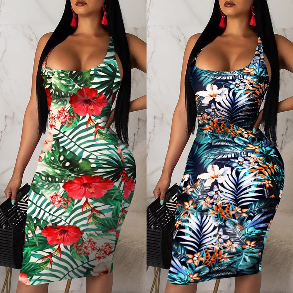 Casual Sleeveless Sexy Sling Loose Sundress