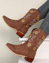 Autumn and Winter Embroidery Western Cowboy Boots