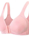 Front Closure Solid Color Wireless Bra