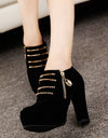 Casual High Heel Ankle Boots