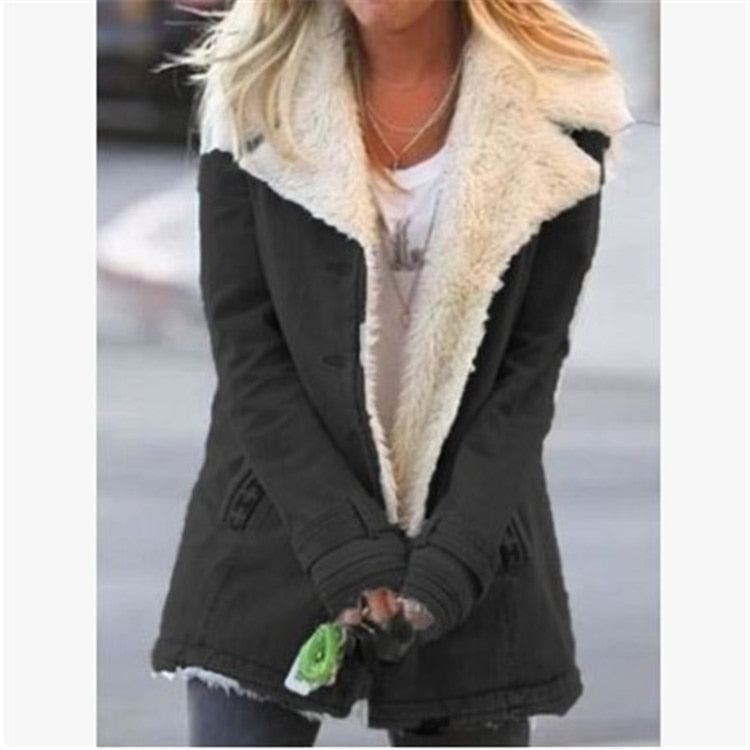 Thick Warm Winter Coat With Fur Lining