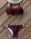 Push Up Bikini Strap Bathing Suit